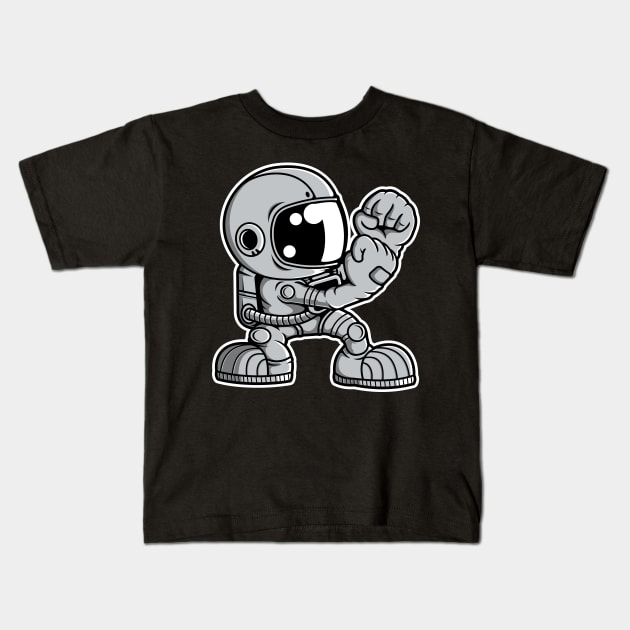 Astronaut Irish Fighting Kids T-Shirt by ArtisticParadigms